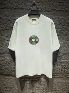 メンズプラスティーポロスラウンドネック刺繍と印刷されたポーラースタイルの夏のsummer with pure cotton tシャツ32r2f