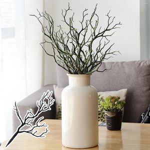 Dekorativa blommor Simulering Plastiska koraller Trädgrenar Fake Plant Artificial Branch Home Wedding Decor DIY