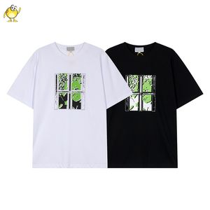 2024 Classic All-Match Summer Men Woman T Shirt Black White Vintage Casual Short Sleeve Tee