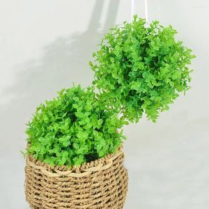 Декоративные цветы 20 см искусственный эвкалиптовый травяной шар зеленые шарики из растений зеленый наполнитель подходит для свадьбы дома и сада