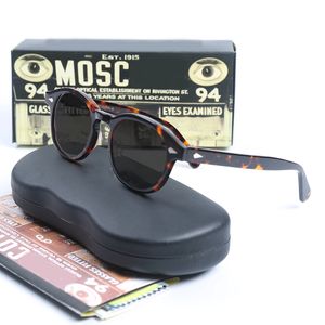 Occhiali da sole stile Mosco di lusso Uomo Donna Vintage Rotondi Tinta Oceano Lenti Design di marca Occhiali da sole con montatura trasparente Oculos De Sol