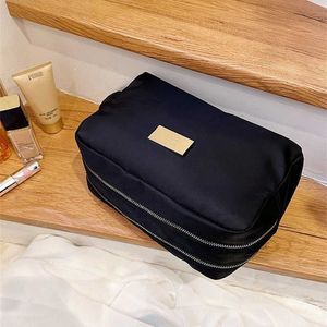 Pack Winter New Double Zipper Portable Cosmetic Bag Toiletry Large Capacity Travel Lipstick Buggy Bags