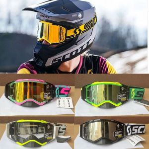 Okulary motocross gogle wiatrakowe mężczyźni rowerowe skuter antyfogowy UV Ochrona Outdoor MTB MX Motorcycle wyścigowe Maska narciarska