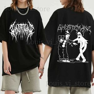 Kvinnors t-shirt ghostemane grafik tryck t shirt mode hip hop metal rock gothic t shirt streetwear plus size t shirt kvinnor t240221