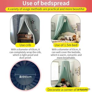 Rede de berço para crianças, dossel, berço, cama, cortina pendurada, cúpula, mosquiteiro, crianças, menina, menino, tenda de brincar, sala de estar, quarto, decoração