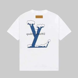 Designer Luxury Men's T-shirt Summer Louisely T Shirt High Quality Tees Tops for Mens Womens 3D Letters Monogrammed T-shirts Shirts Asian 795