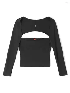 Damen-T-Shirts, Damen-Röhrenoberteil und Shrug-Set, Y2K-ärmellose Weste, Bandeau-Tops, langärmlige, abgeschnittene Strickjacke