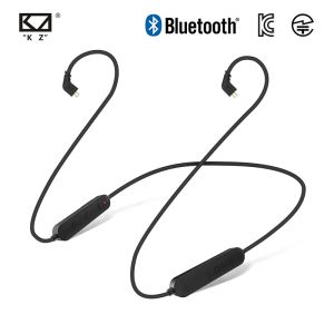 Fones de ouvido KZ ZS10 AS10 Wireless Aptx Bluetooth Cable KZ Atualize fio com conector de 2pin/mmcx para kz zs10 pro/zs6/zs5/zs4/zst/zsx