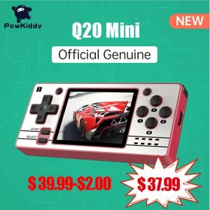 Jogadores Powkiddy Q20 Mini Frete Grátis Open Source 2.4 Polegada Full Fit IPS Screen Handheld Game Console Retro até PS1 para Kids Consoles