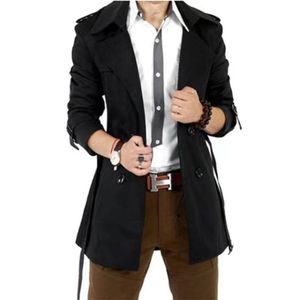 2024 새로운 모델 남성 트렌치 코트 버브 디자이너 재킷 짧은 클래식 튜닉 새시 벨트 남성을 가진 슬림 더블 가슴 윈드 브레이커 오버 코트