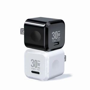 Ny design 30W USB C GAN Power Adapter PD Fast 30W Charger Mini USB Wall Charger för mobiltelefoner