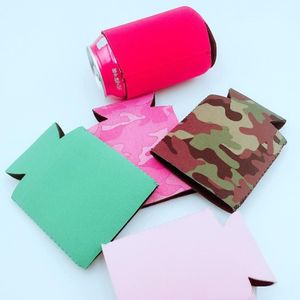 Slim Can Beer Insolatorer Premium Neoprene Beverage Cooler Collapsible Cola Soda Bottle Koozies Cactus Leopard Can Sleeve Offle 244p