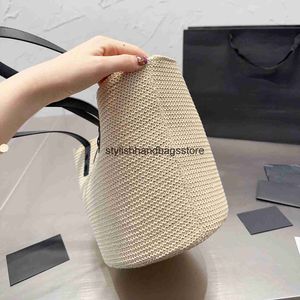 Totes Straw Sopping Summer Beac Travel Soulder Bags Weave Style andbags Mulheres Street Natural Plant Fiber Grande Capacidade Luxury Designer Brand 2351H24221