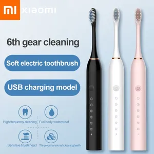 Xiaomi Sonic Electric Toothbrush 6 Gear Powerful Waterproof USB Rechargeable Whitening Teeth 8 Brush Heads