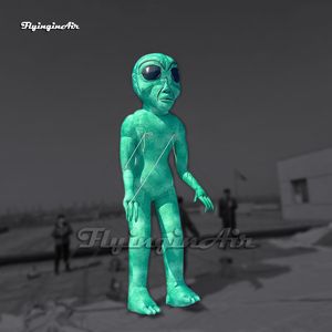 Modello alieno gonfiabile gigante da 4 m Fantascienza E.T.Green Air Blow Up Extraterrestre per la decorazione di feste a tema spaziale