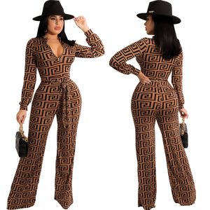 Fashion Party Dress Women Long Sleeve Jumpsuits BodyCon Sexy Club Dresses V-Neck High midje Casual Vestidos kjolar Blusar Size S-2XL