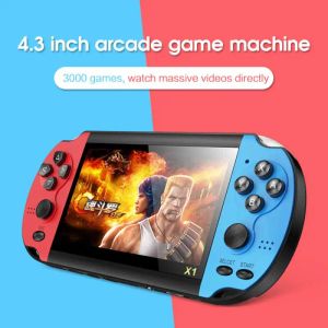 Consoles X1 4.3inch Game Console Portable Game Console 8G Builtin 10,000 Games Support TV Output Video Game Machine Boy Player