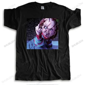 Erkek Tişörtler Erkekler Marka Tişört Siyah O-boyun fahsion Tshirt Erkek Satıyor Chucky Daha Büyük Boyut Homme Yüksek Kaliteli Tee-Shirt