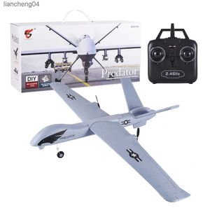 Aerei elettrici/RC modello volante Alianti Aereo RC 2.4G 2CH Predator Z51 Telecomando Aereo RC Apertura alare Schiuma Lancio a mano Aliante Aerei giocattolo