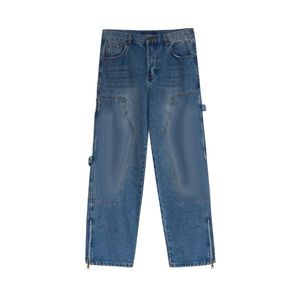 Designer Herren Classic Nigo Purple Jeanstassel Damaged Denim Hole Pants Slim Fit Designer Jeans