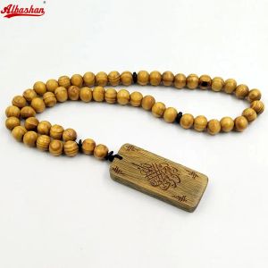 Bilezikler Doğal Kayın Ahşap Tasbih 33 45 51 66 99 ARAP SANDAL KARDEŞİ TASSEL YAPI