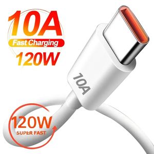 10A 120W USB Type C Super Fast Cable Fast Charing Data Cord Snabb USB C -kabel för Xiaomi MI13 12 OnePlus Poco Samsung Android