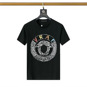 Men's T-shirt T Shirt Slim Fit Short Sleeve Cotton Breathable Tee Top Designer Letters Print Shirts Spring Summer High Street Casual Mens Clothing