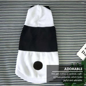 Dog Apparel Transformation Outfit Panda Pet Clothes Black White Shirt Coat Autumn Winter