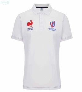 Magliette da uomo Maglia da rugby Francia Rugby Home Coppa del Mondo Francia Maglia da rugby