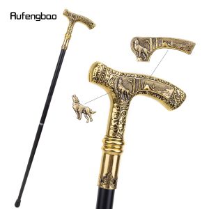 Wolf Handle Luxury Pattern Walking Stick Party Fashion Elegant Walking Stick Decorative Cospaly Cane Knob Crosier 90cm