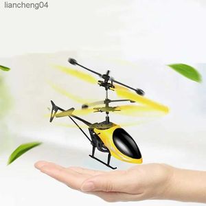 Electric/RC Aircraft Nyaste Mini RC Drone Helicopter Infrared Induction Flyings Quadcopter Dolls Magical Princess LED Christmas Presents