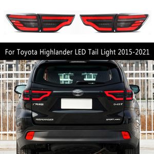 Car Accessories Taillight Assembly Brake Reverse Parking Running Lights For Toyota Highlander LED Tail Light 15-21 Rear Lamp