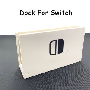 Stands Dropshipping Ivory White Diy Complete Dock för Nintendo Switch Charging Dock Charger Station TV Stand Hdmicompatible