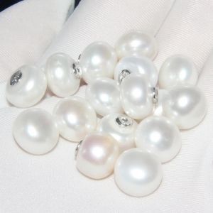 Örhängen 1Pair 100% 925 Sterling Silver Freshwater Pearl Ear Plugs Earring Oregelbunden form 18K Guldpläterad smycken Tillbehör för öronstång