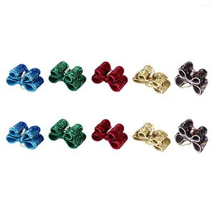 Dog Apparel 10pcs Hair Ties- Bowknot Headwear Shiny Pretty Accessory Ring Bows For Cat Puppy ( )