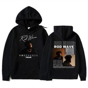 Retro Rod Wave Rapçi Vintage Hoodie Kadın Adam Rap Hiphop Müzik Kazak Üst Sokak Giyim