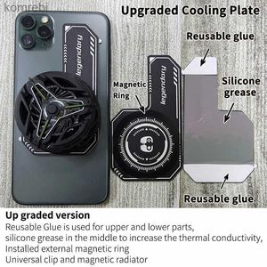 Other Cell Phone Accessories Mobile Phone Cooling Plate Heat Sink Expend Cooling Area for Cooling fans Game Cooler Cell Phone For IPhone/Samsung/ 240222