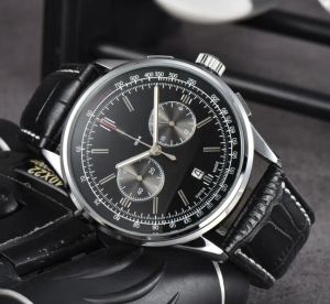 Męskie brietling zegarki o średnicy całej wykładu kwarcowego zegarek navitimer 1884 Top luksusowa marka chronograph zegar stalowy pasek na rękę mody