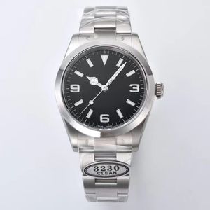 Watch Watch عالية الجودة في المصنع 124270 Watch Fine Steel Strap 3230 حركة لف ميكانيكية أوتوماتيكية 36 مم