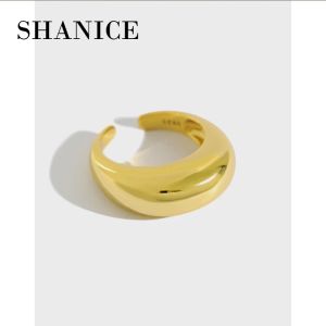 Ringe Shanice 925 Silber große Ringe für Frauen karkshaped Finger Ring Persönlichkeit Sterling Silber Open Verlobungsring