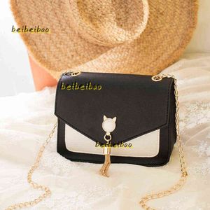 Evening Bags Crossbody Bags For Women 2024 Cat Lock Chain Messenger Cover Fringe Luxury Bag Shoulder Small Square Mobile Phone Fashion Bag Gift Women Stores 2024