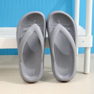 flip flops tofflor med anti slip fötter utomhus sommar mjuk sulat badrum par som bär sandaler utanför avslappnad tjocksandaler grå