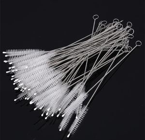 100X pipeline cleaner nylon/stainless steel straw 17cm long straw cup bottle tube straw brush