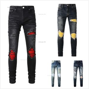Дизайнерские мужские льняные брюки в стиле хип-хоп, рваные байкерские джинсы, облегающие хипстерские брюки с буквенным принтом, мотоцикл для мужчин, вышивка P1