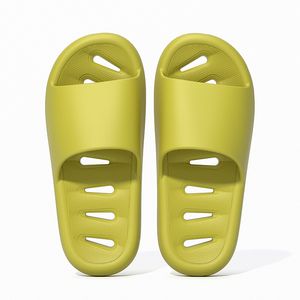 Shower Slippers for Men and Women Summer Home Indoor Water Leakage Anti Slip Household EVA Bathroom Sandals Mocha Green