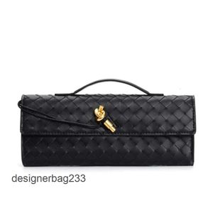 Umhängetasche Leder Lange Weave Clutch Winter Andiamo Große Dame 2024 Taschen Herbst Boteega Vielseitige Venetass Frauen Tasche Kapazität Hohe Qualität Unterarm KXFJ