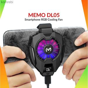 Outros acessórios de telefone celular Universal Mobile Phone Cooler Cooling Fan Radiador para PUBG Cool Heat Sink Game Pad RGB Light Phone Cooling Fan DL05 DL06 FL05 240222