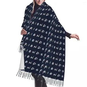 Sciarpe Stampate Personalizzate Amici Sciarpa Uomo Donna Inverno Caldo Moda Versatile Scialle Femminile