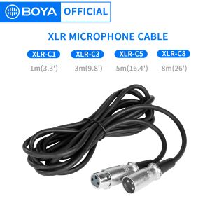 Akcesoria Boya XLRC1 C3 C5 C8 Kabel mikrofonu audio XLR do wywiadu VLOG WYKOŃCZENIE WIDEO ROKUCHOWANIE I DOBRY MIC MIC 1 METER