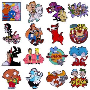 Brooches Fashion Cartoon Characters Enamel Pins Lapel For Backpacks Badges Accessories Jewelry Cute Things Gift